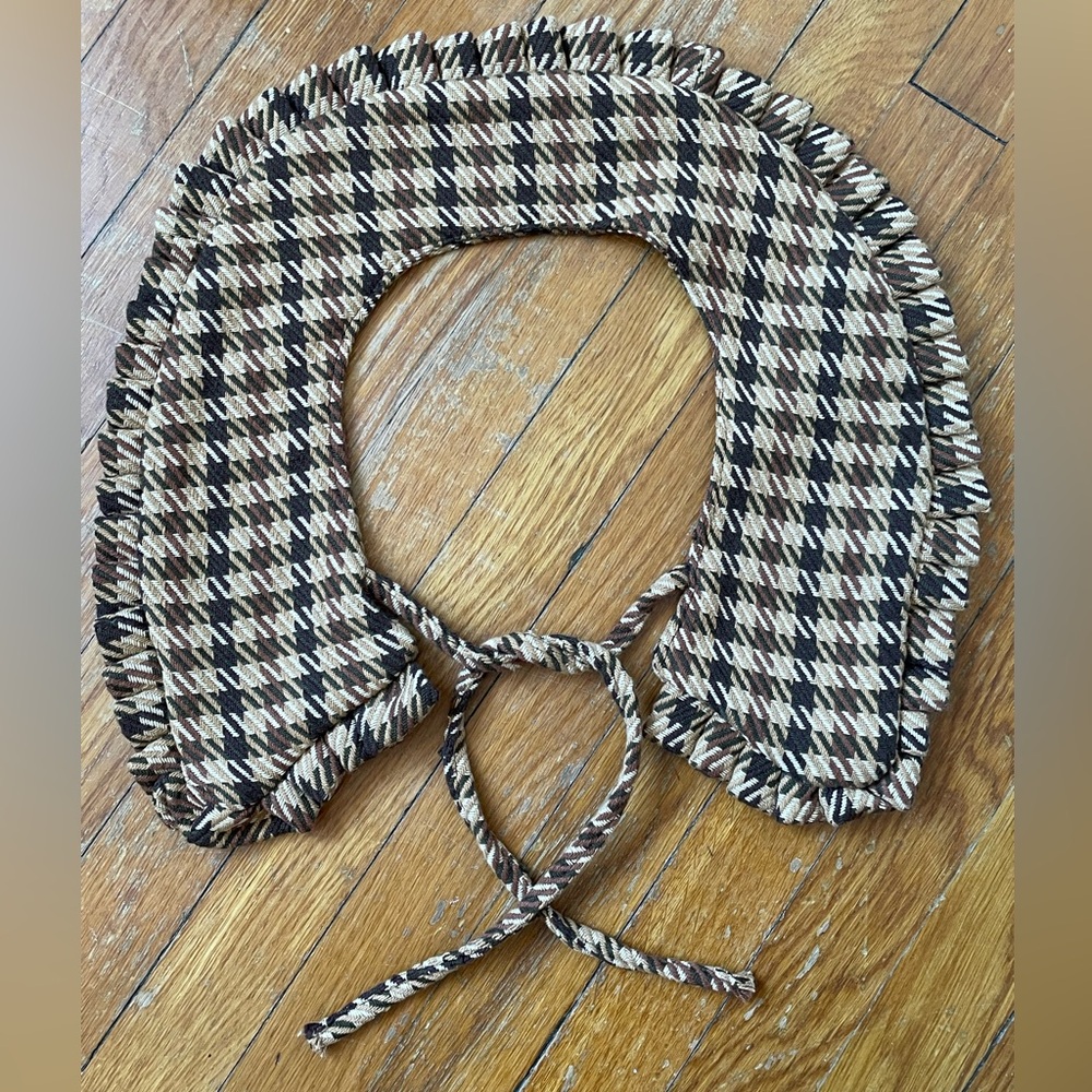 Vintage thick Houndstooth collar